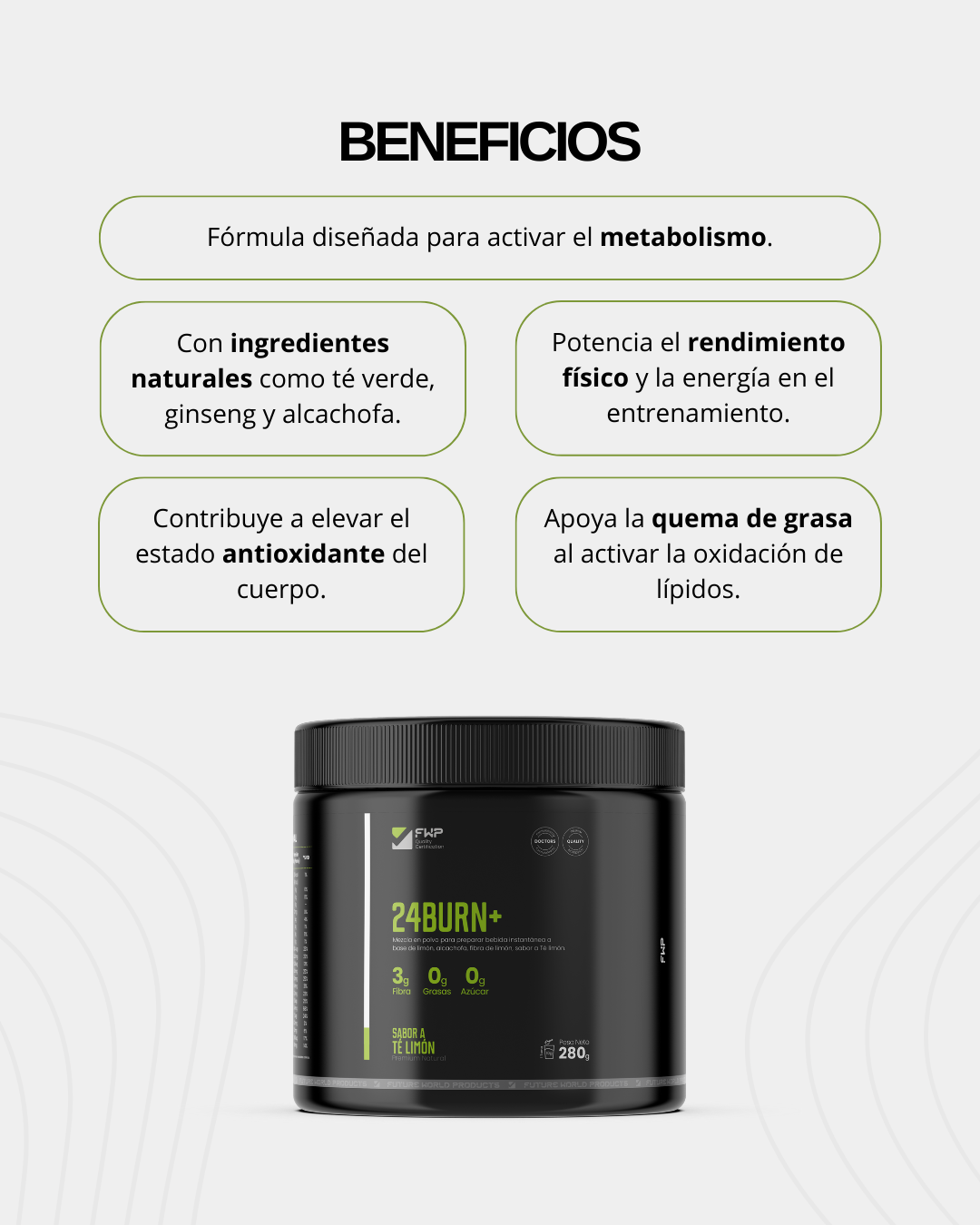 Quema Grasa Natural - 24Burn (280g)