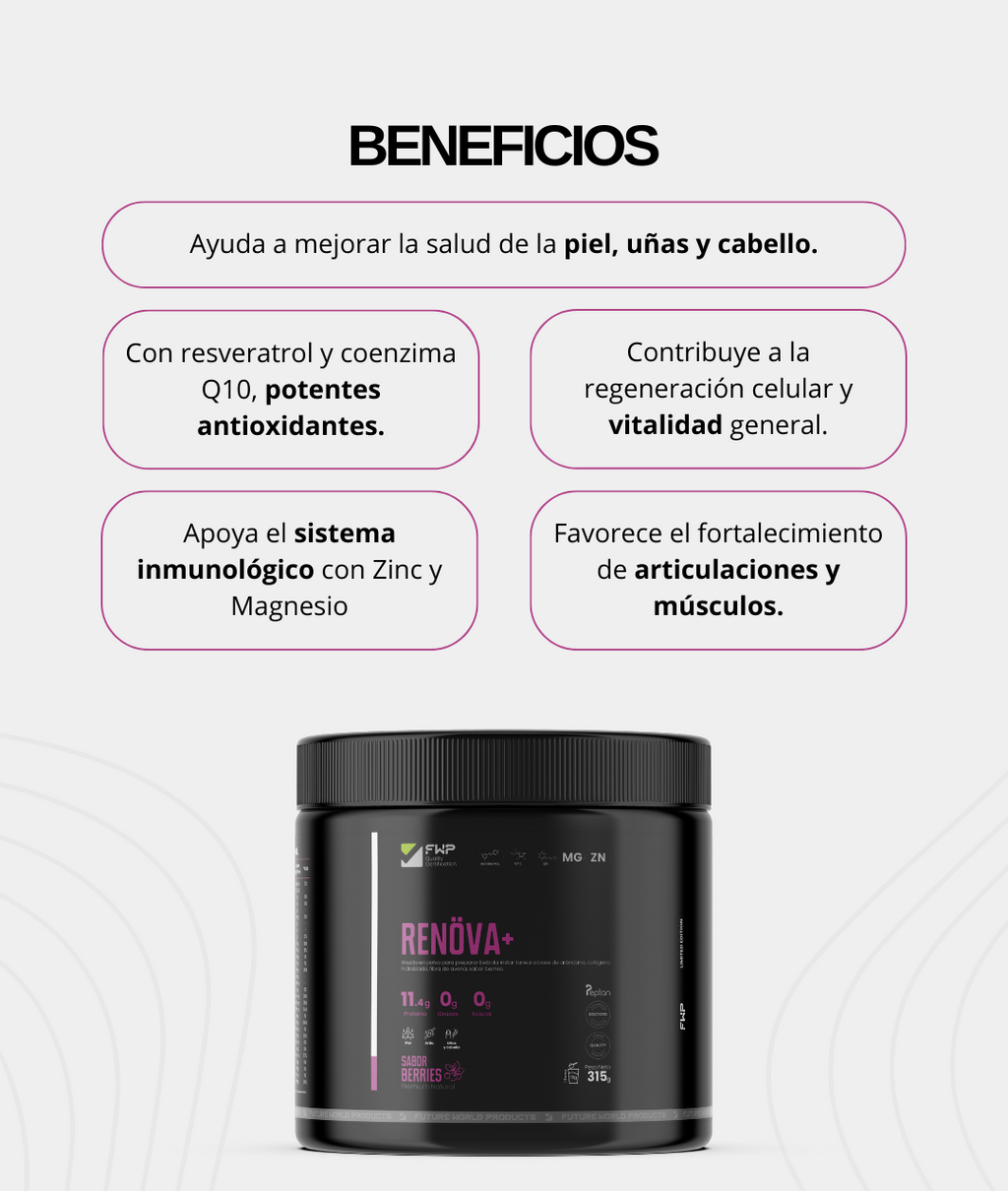 Colágeno Doblemente Hidrolizado - Renova+ (315g)