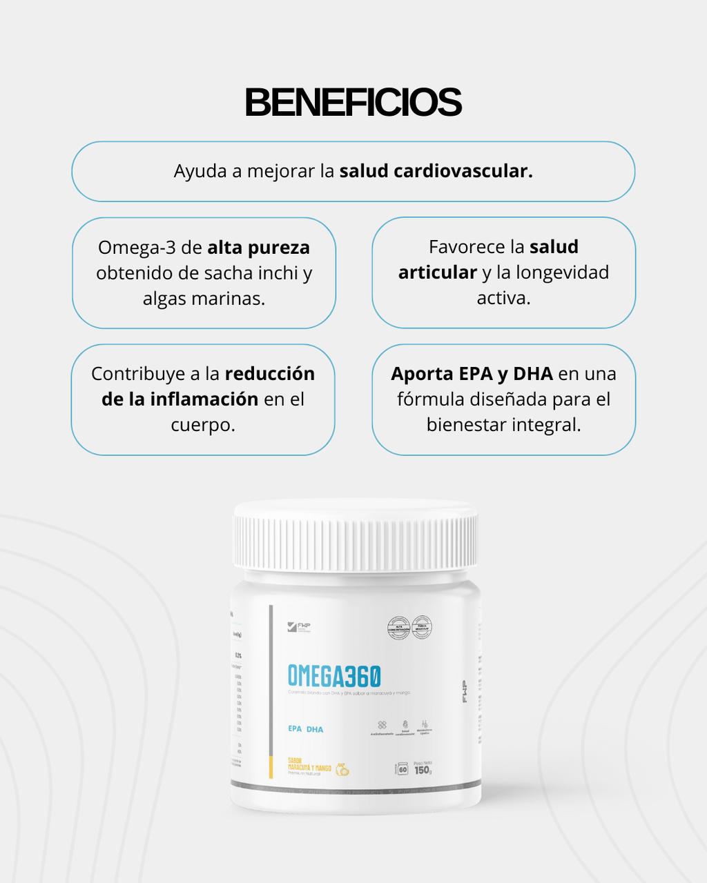 Bienestar Cardiovascular - Omega360 (150g)